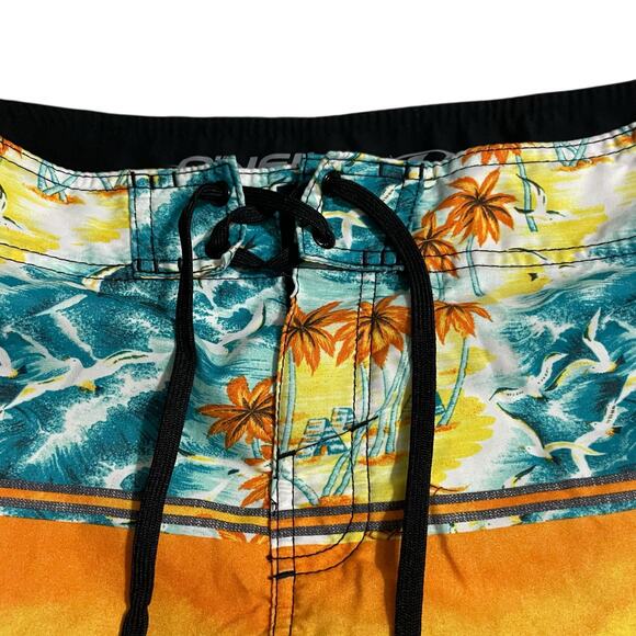 O'Neill Mens Size 28 Boardshorts Swim Surf Trunks Beach Floral Sunset Hawaiian - Picture 3 of 12